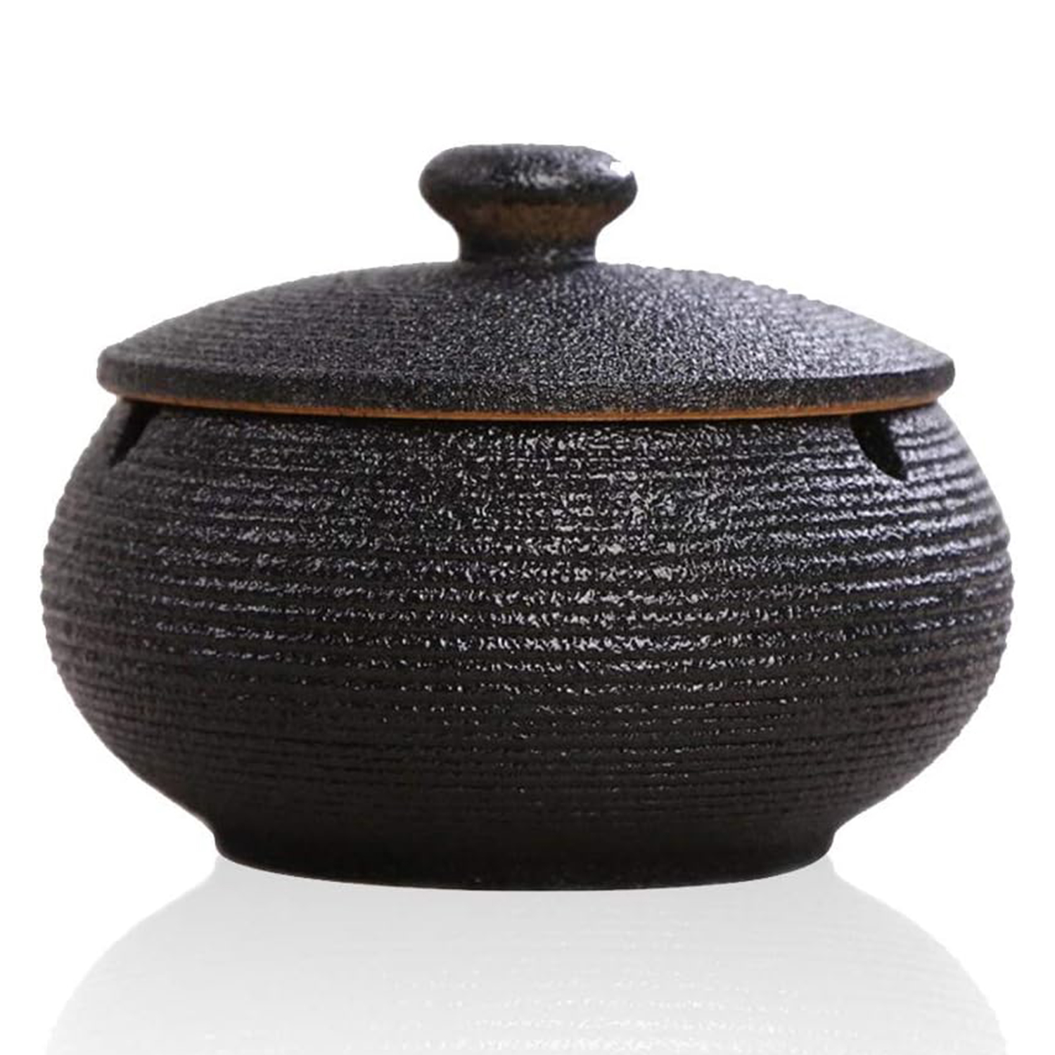 Windproof Ceramic Ashtray w/ Lid 3
