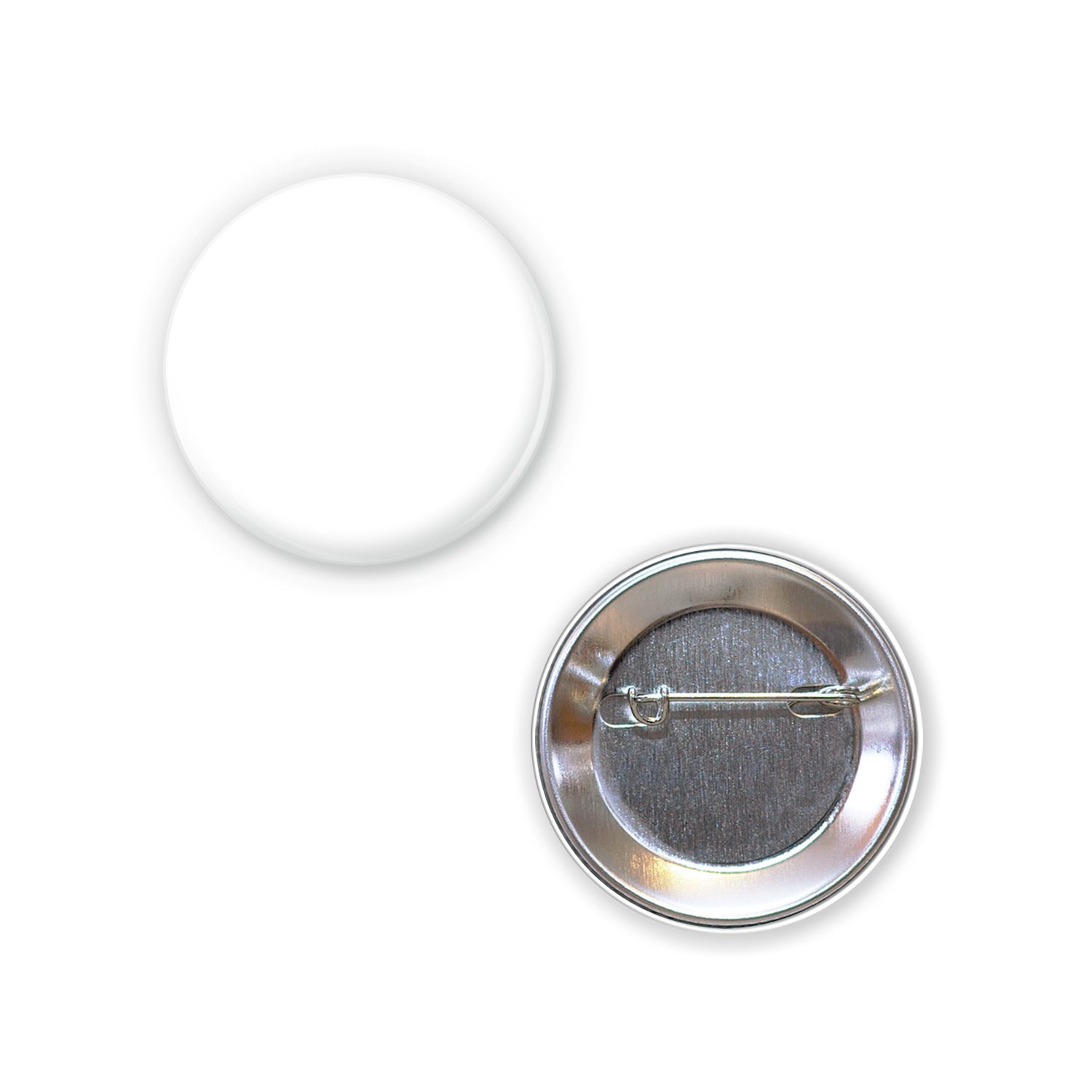 1-3/4 Diam Round Button w/ Pin 1