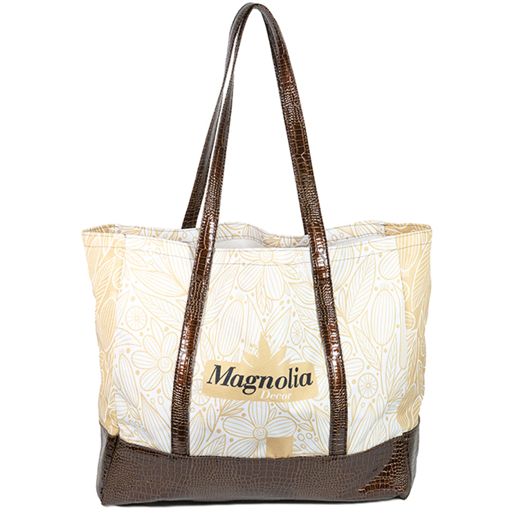 Large Full Side Gusset Full Wrap Bottom Reinforcement Tote (16"H x 18"W x 7"D), custom tote bag with logo imprint 2