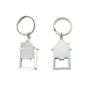 Charming House Shaped Bottle Opener Keychain 4