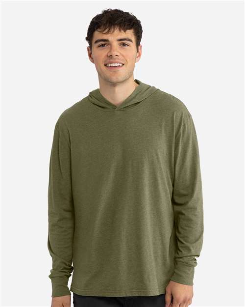 Unisex CVC Hoodie Long Sleeve T-Shirt - 6221 21