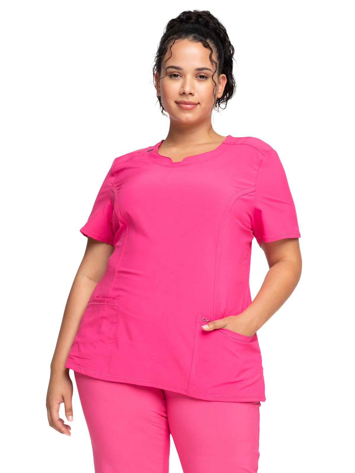 Infinity - Women's 3-Pocket Round Neck Top 7