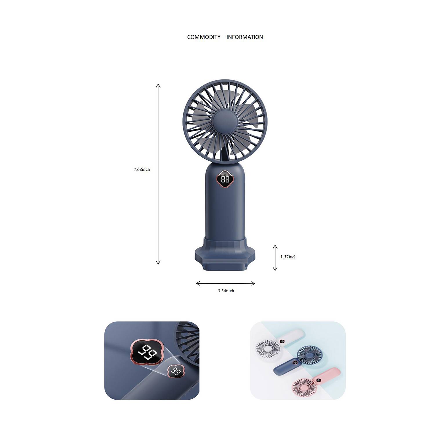 Handheld Mini Silent Small Fan 9
