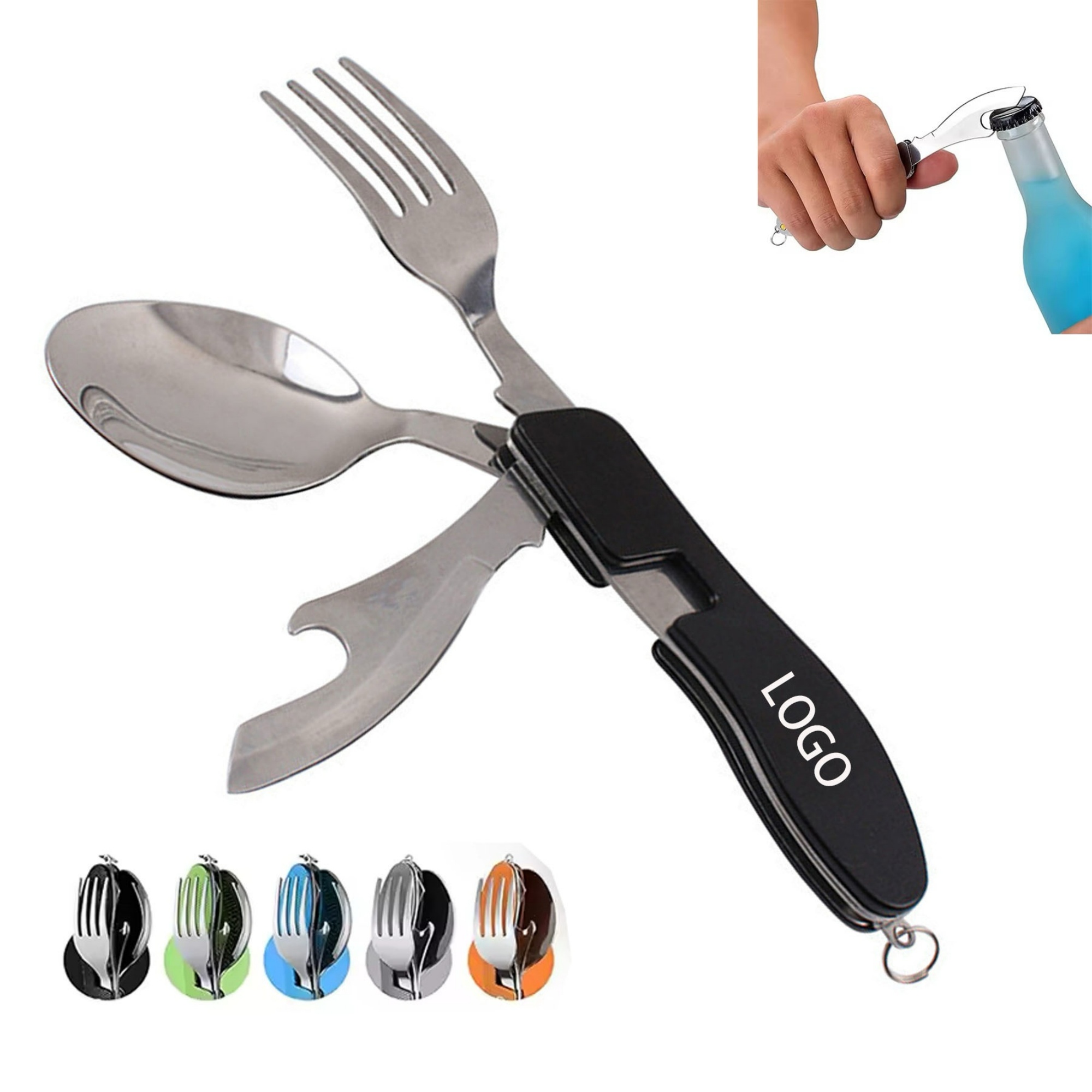 Folding 3-in-1 Outdoor Dining Utensil 6