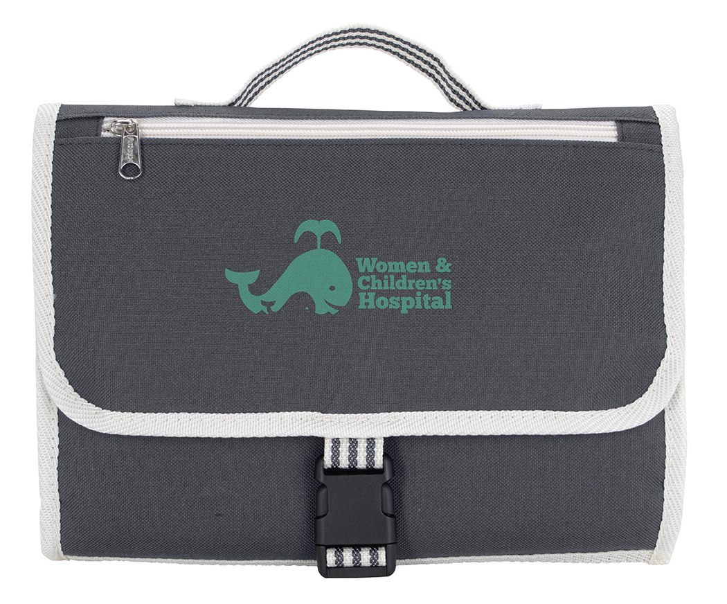 Atchison® Stripe Diaper Changing Travel Pouch/Mat 12