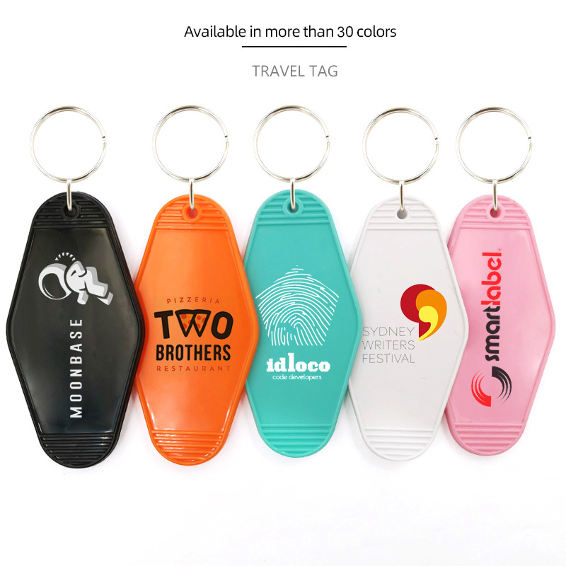 Travel Plastic Acrylic Vintage Motel Hotel Room Key Tag 3