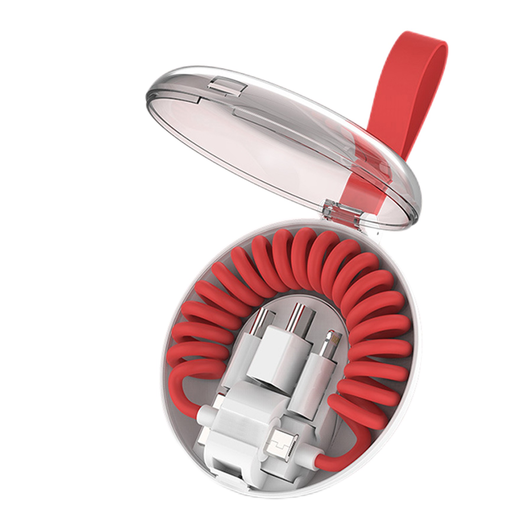 Three-In-One Spring Charging Cable 4