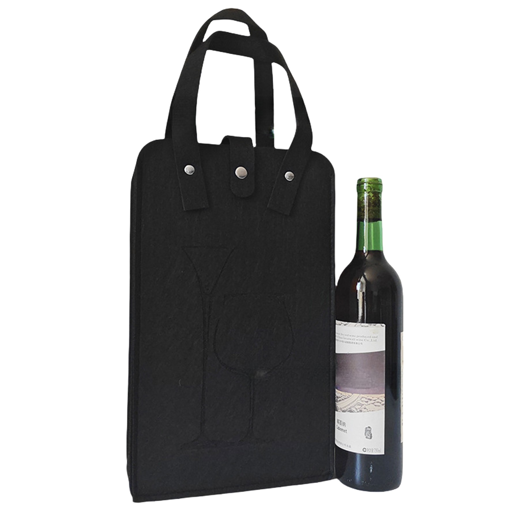Felt Wine Carrier Tote Bag 2