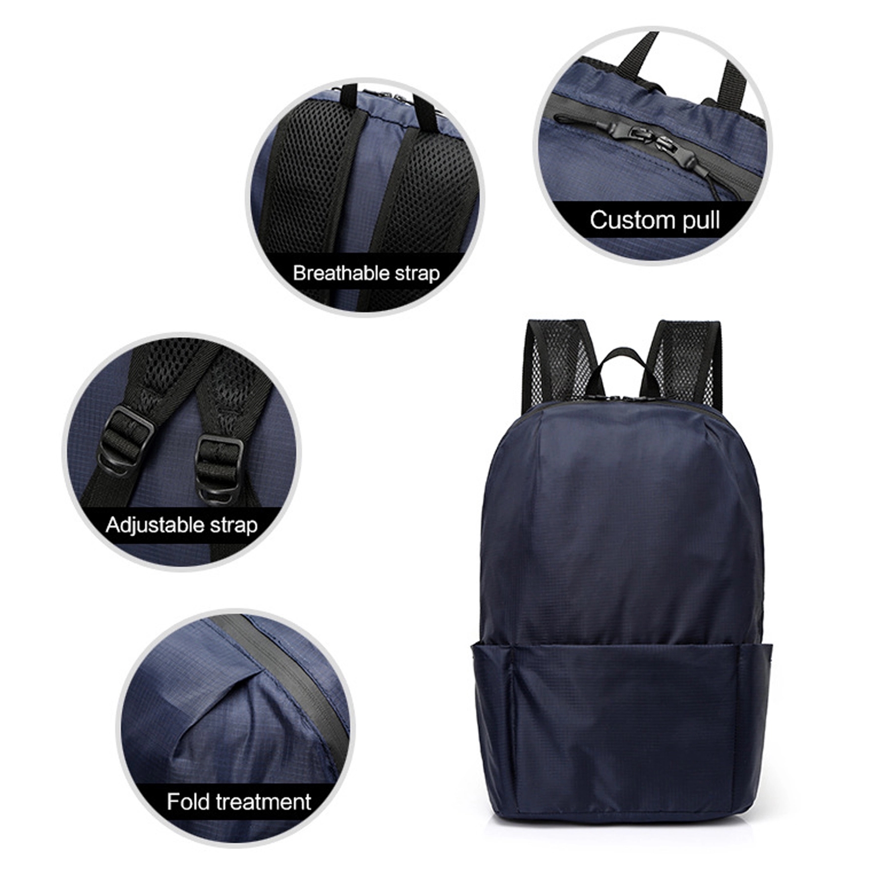 Lightweight Foldable Backpack Water Resistant Travel Hiking 13
