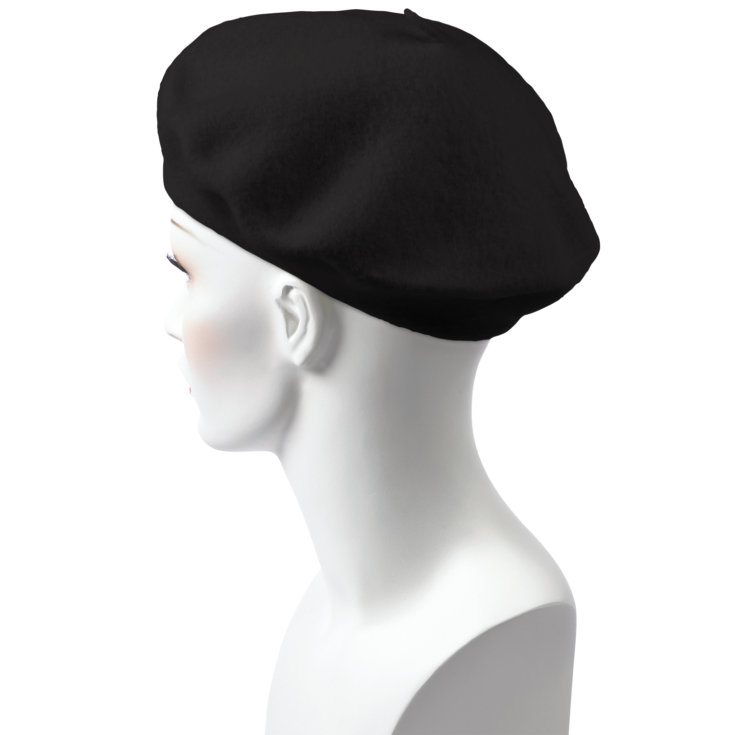 Black Wool Beret 2