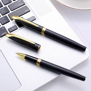 Gold Clip Metallic Retractable Cap Signing Pen 11
