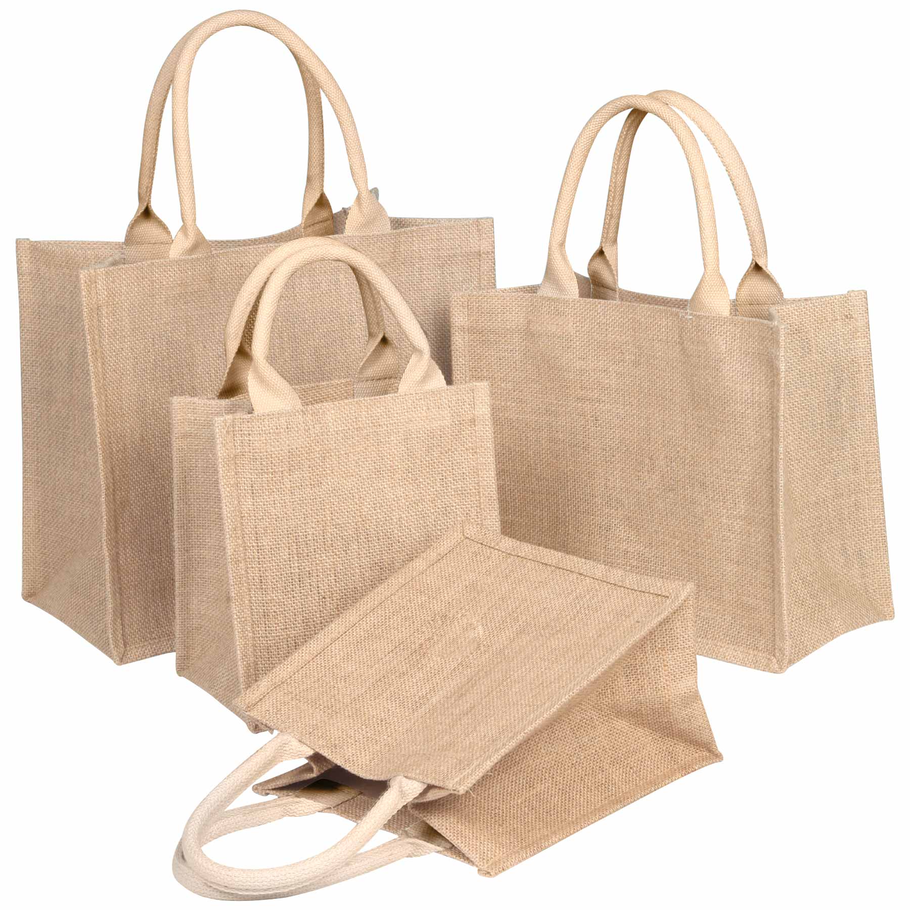 Natural Tote Jute Bags with handle 1