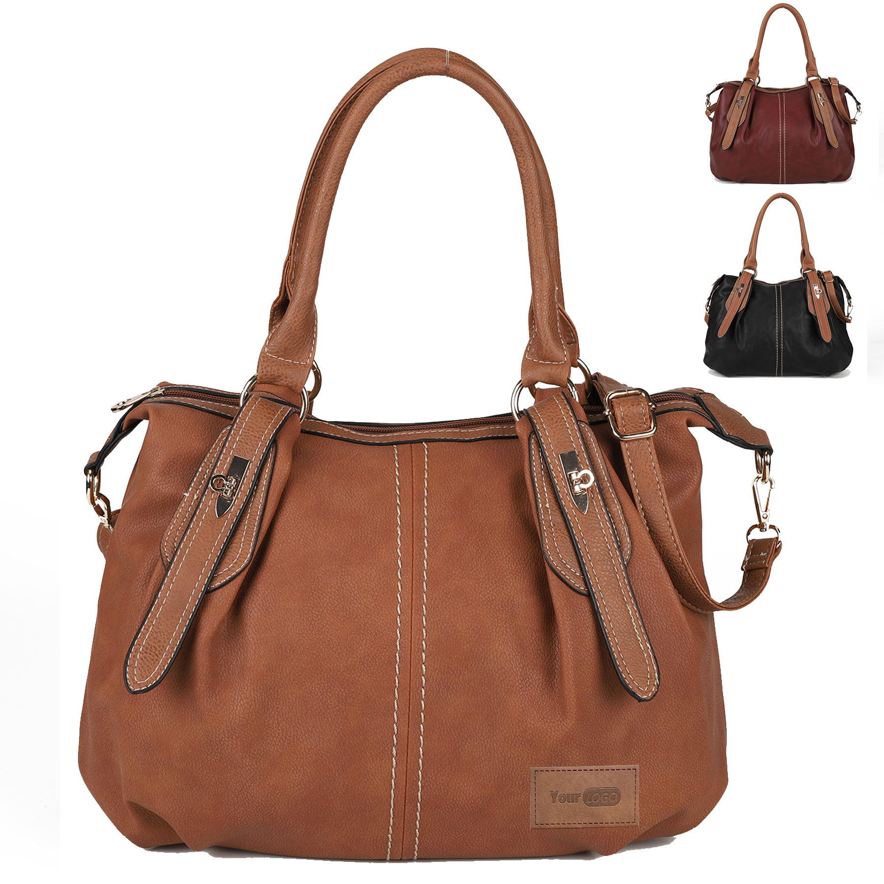 PU leather large Tote bag for woman 4