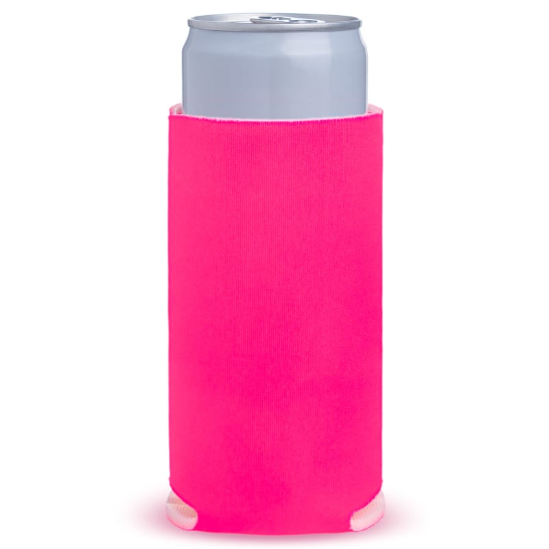 Fluorescent Neon Collapsible SLIM Can Coolers 12