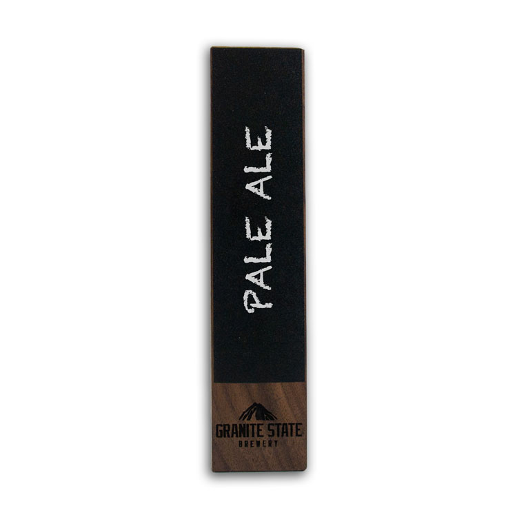 Wooden Rectangle Beer Tap Handle with Chalk Surface