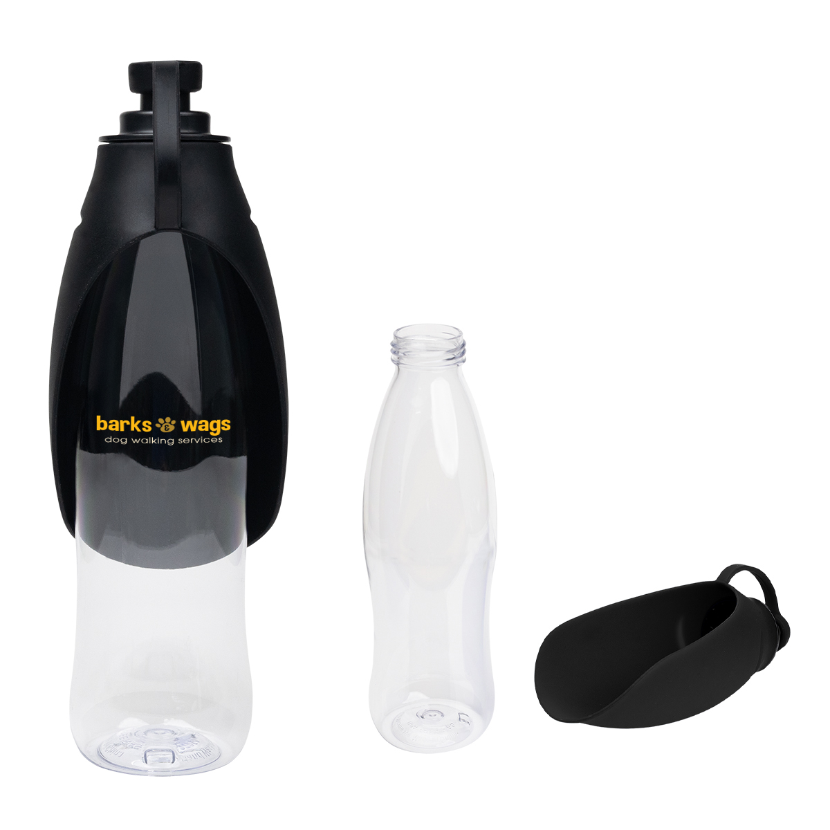 21 Oz. Recycled Pet Water Bottle & Dispensing Bowl 4