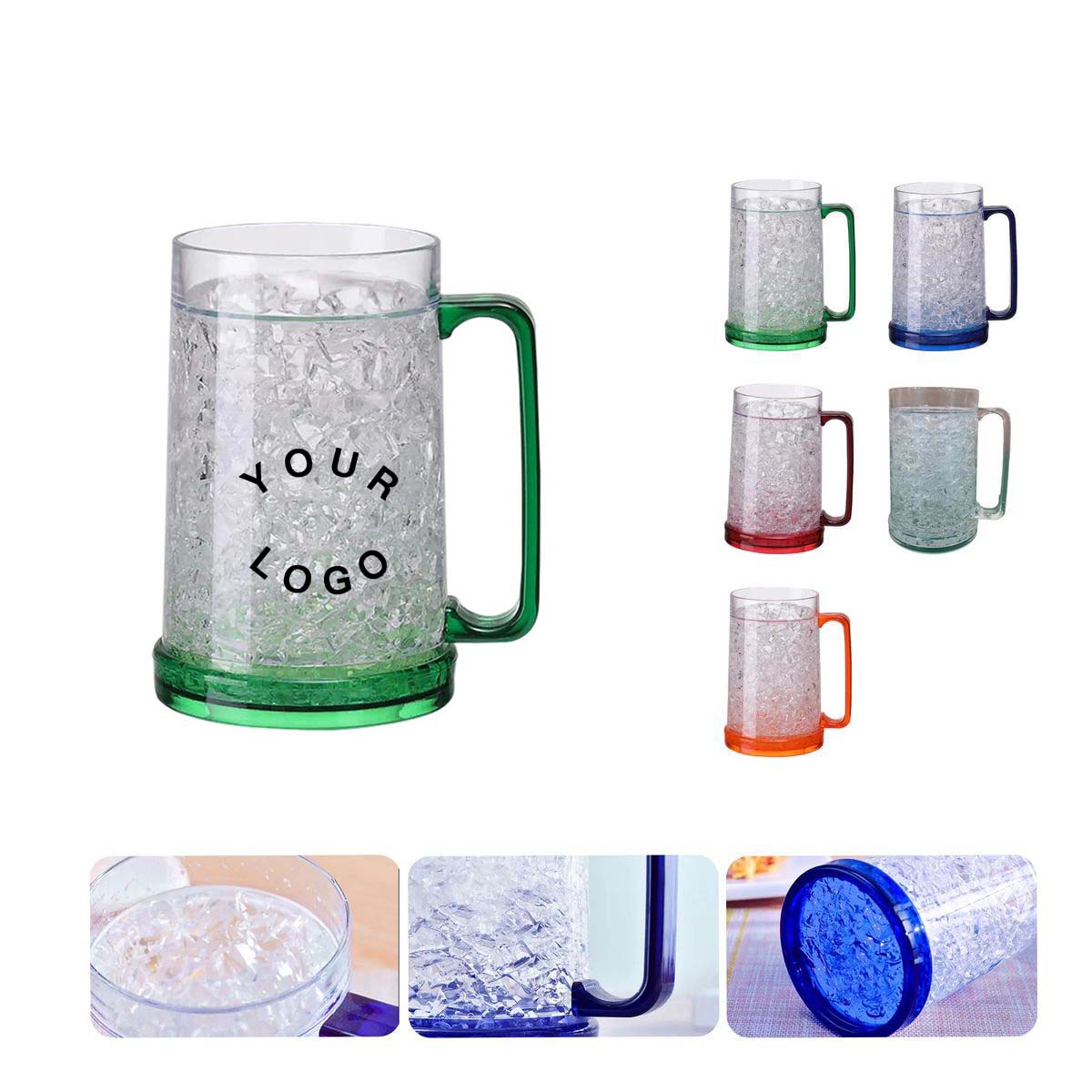 15oz Double Layer Gel Cooling Cup with Ergonomic Grip 6