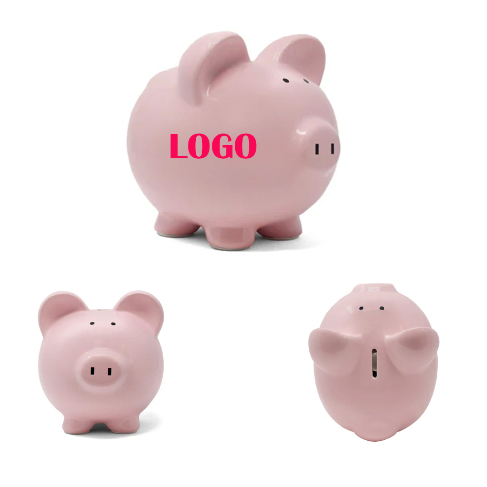 7.5" Ceramic Piggy Bank ( Dolomite Ceramic ) 2