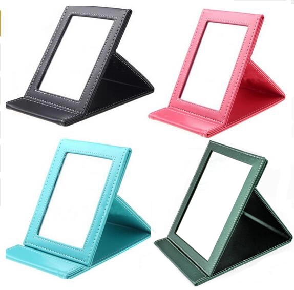 PU Leather Foldable Table Mirror 2