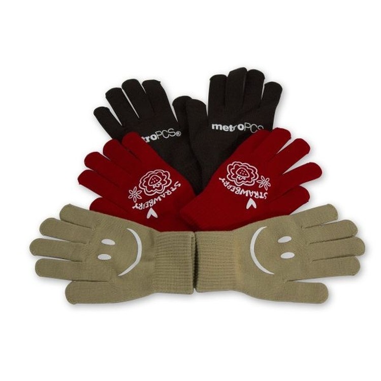 Knitted Gloves (Pair) - Screen Printed 2