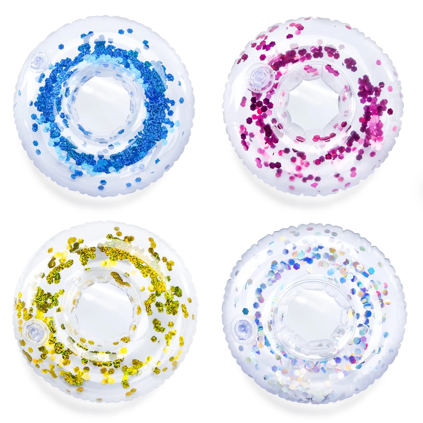 Sparkling Confetti Drink Pool Floats Cup Holder 2