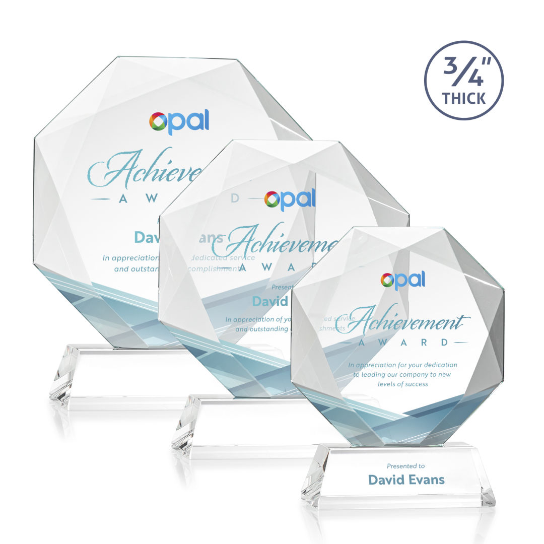 Bradford VividPrint™ Award on Newhaven Base - Blue