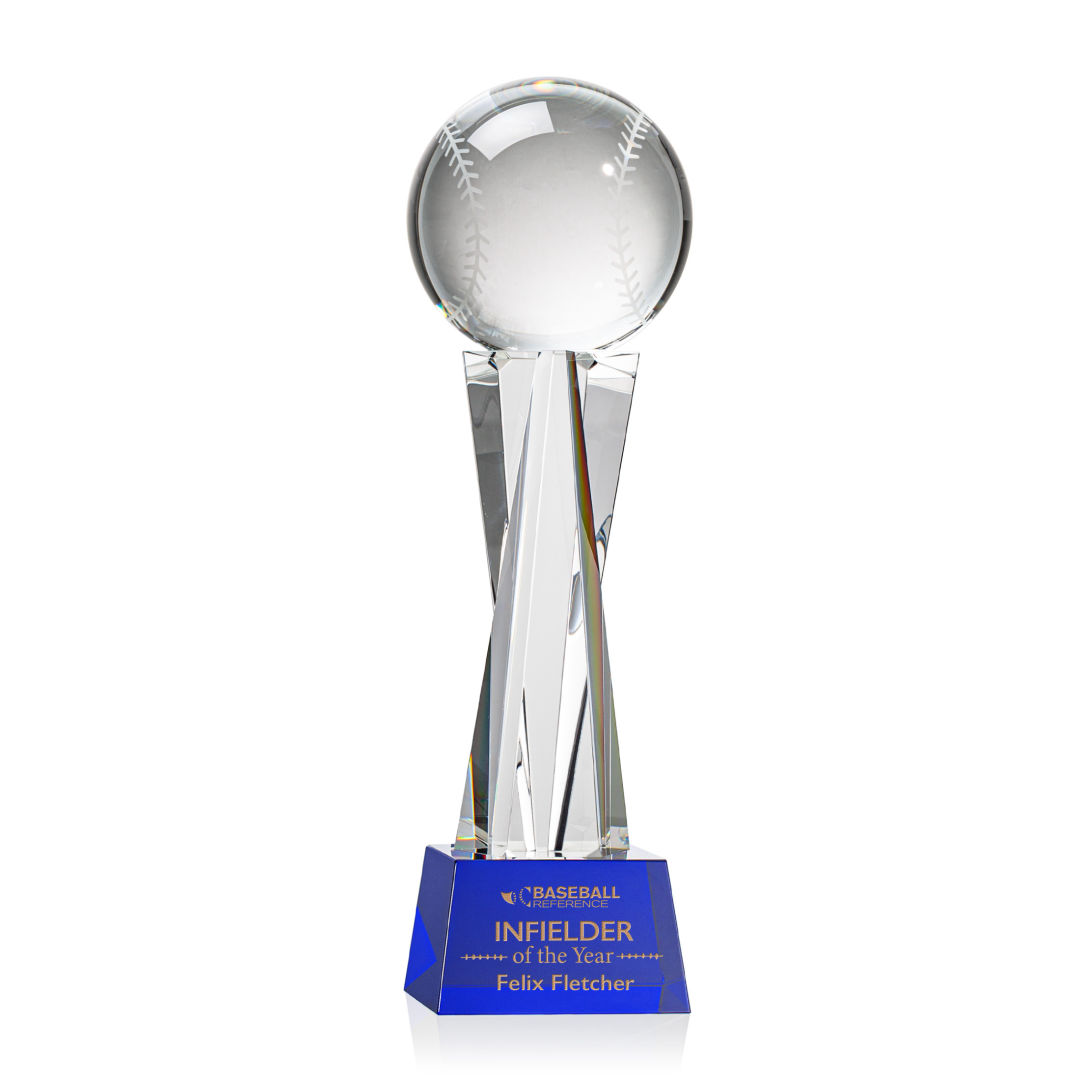 Baseball Award on Grafton Base - Blue 3