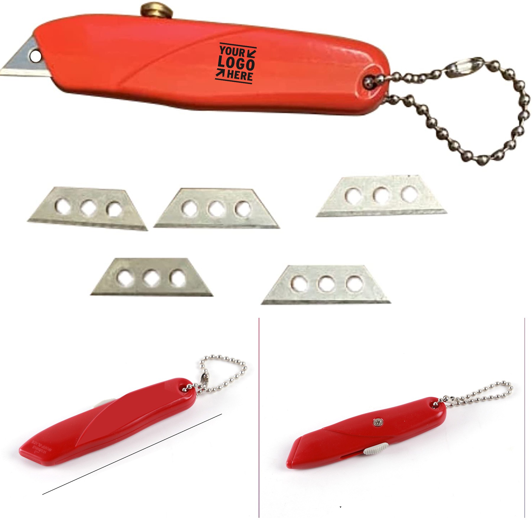 Mini Keychain Knife Box Opener 2