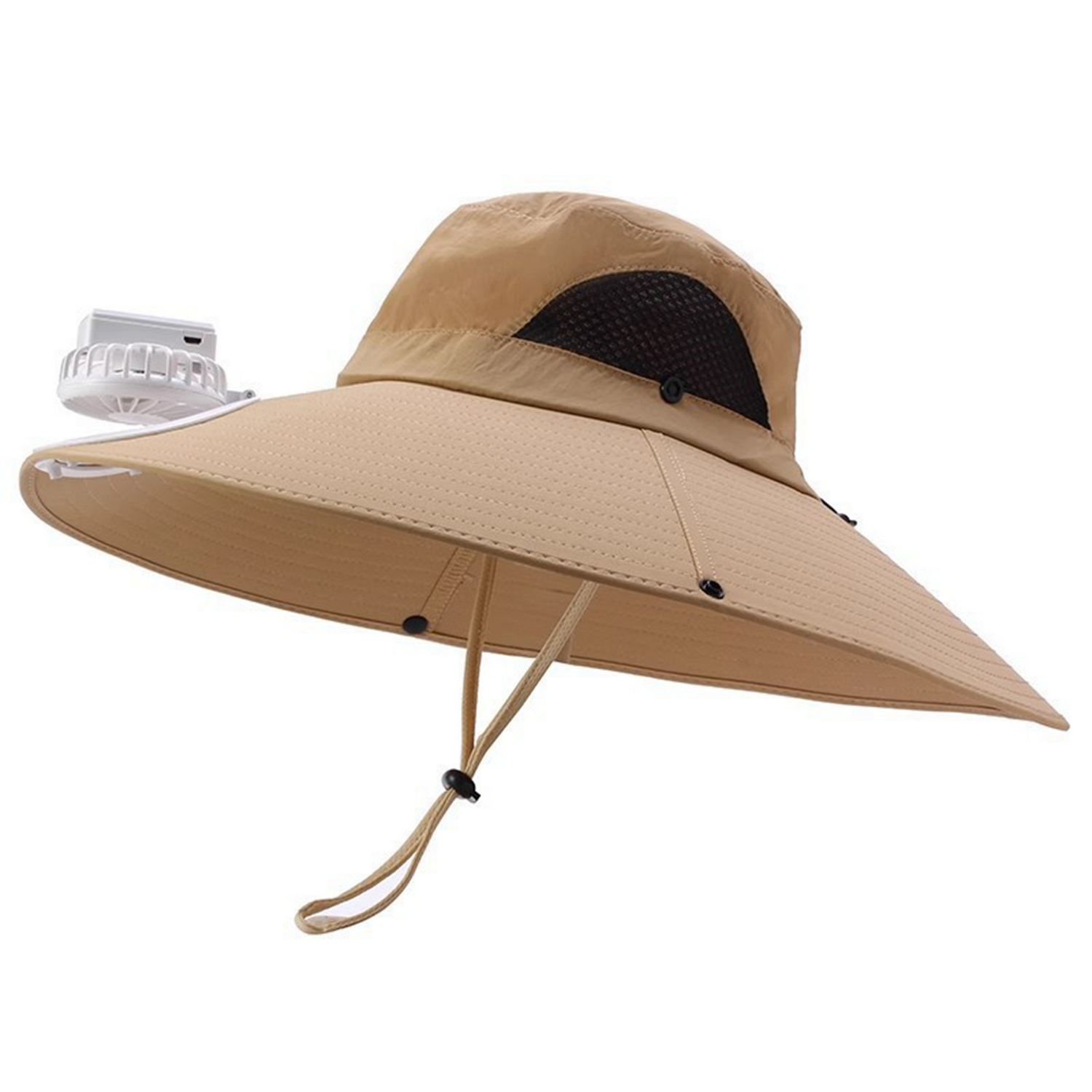 Waterproof Breathable Solar Fan Bucket Hat 2