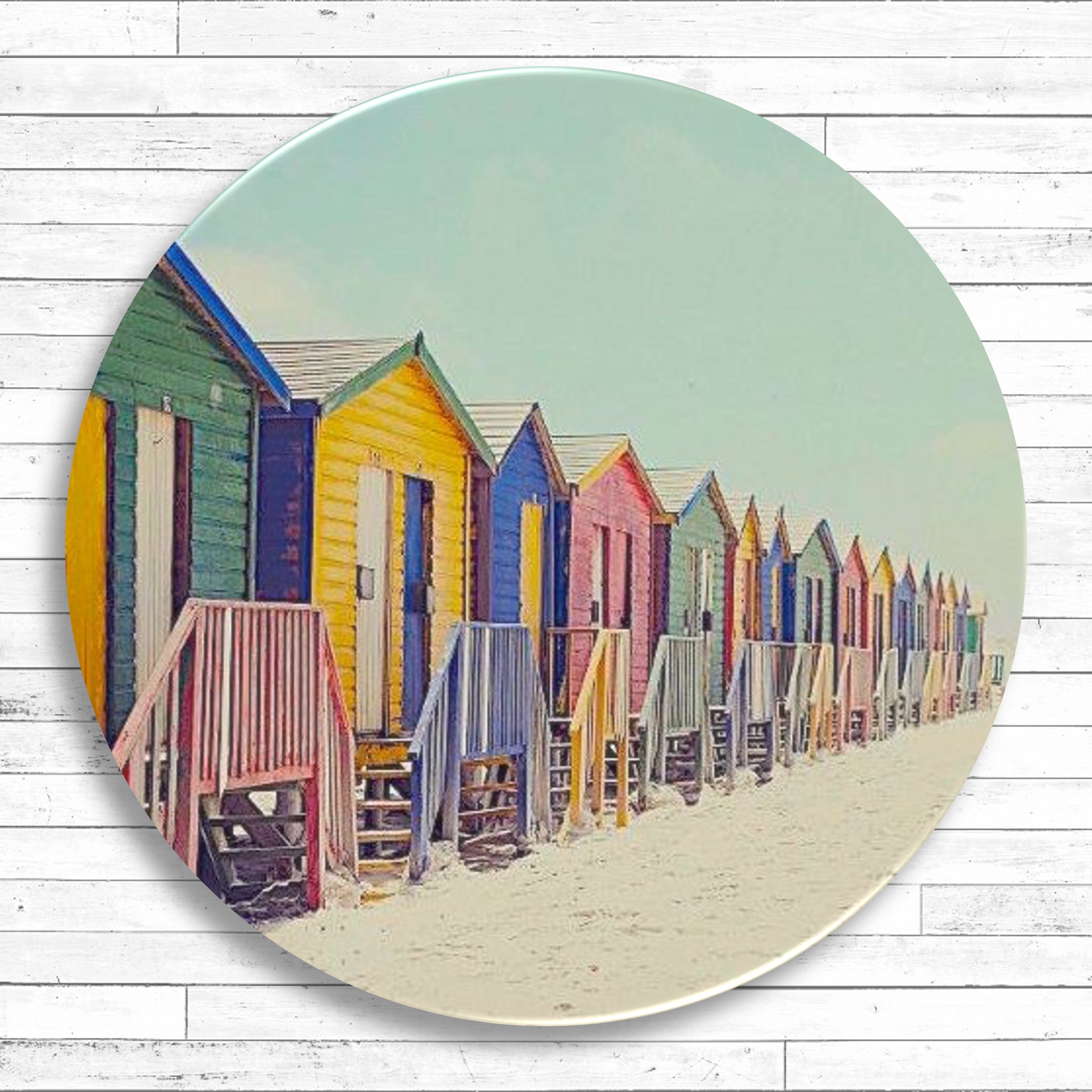 Custom Printed Round Absorbent Stone Coaster - Full Bleed 1