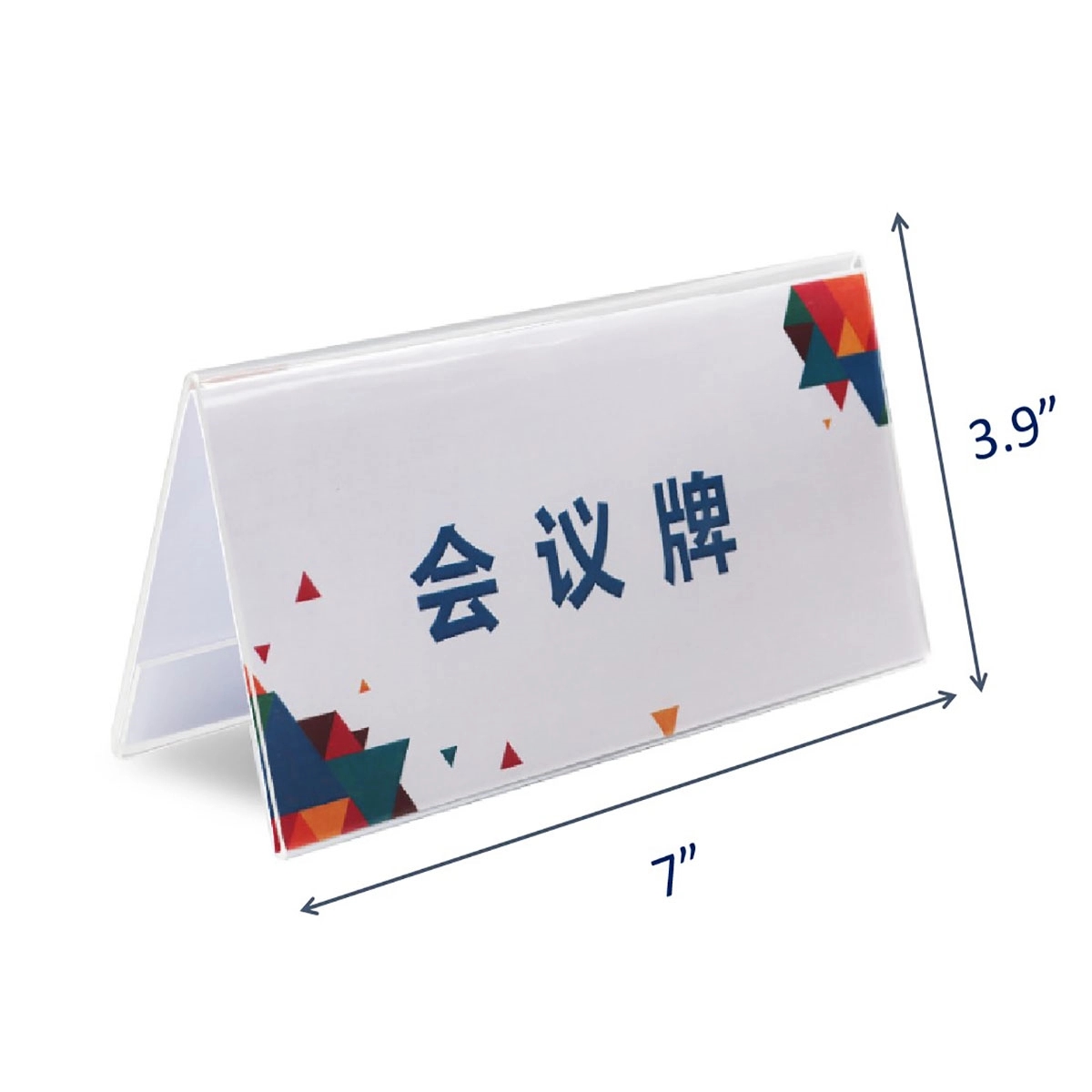 Reusable Acrylic Desk Name Plate 2