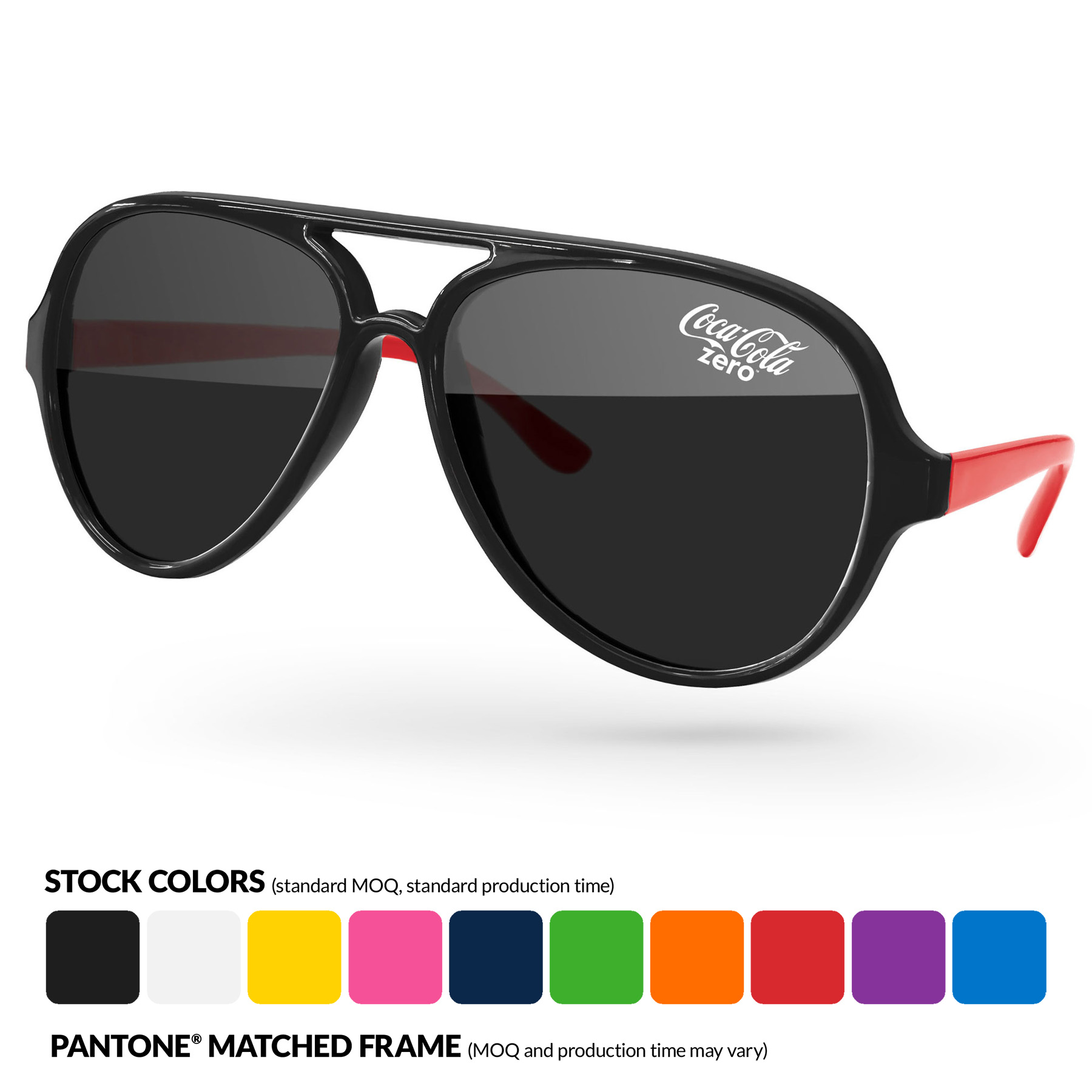 2-Tone Aviator Sport Sunglasses 5