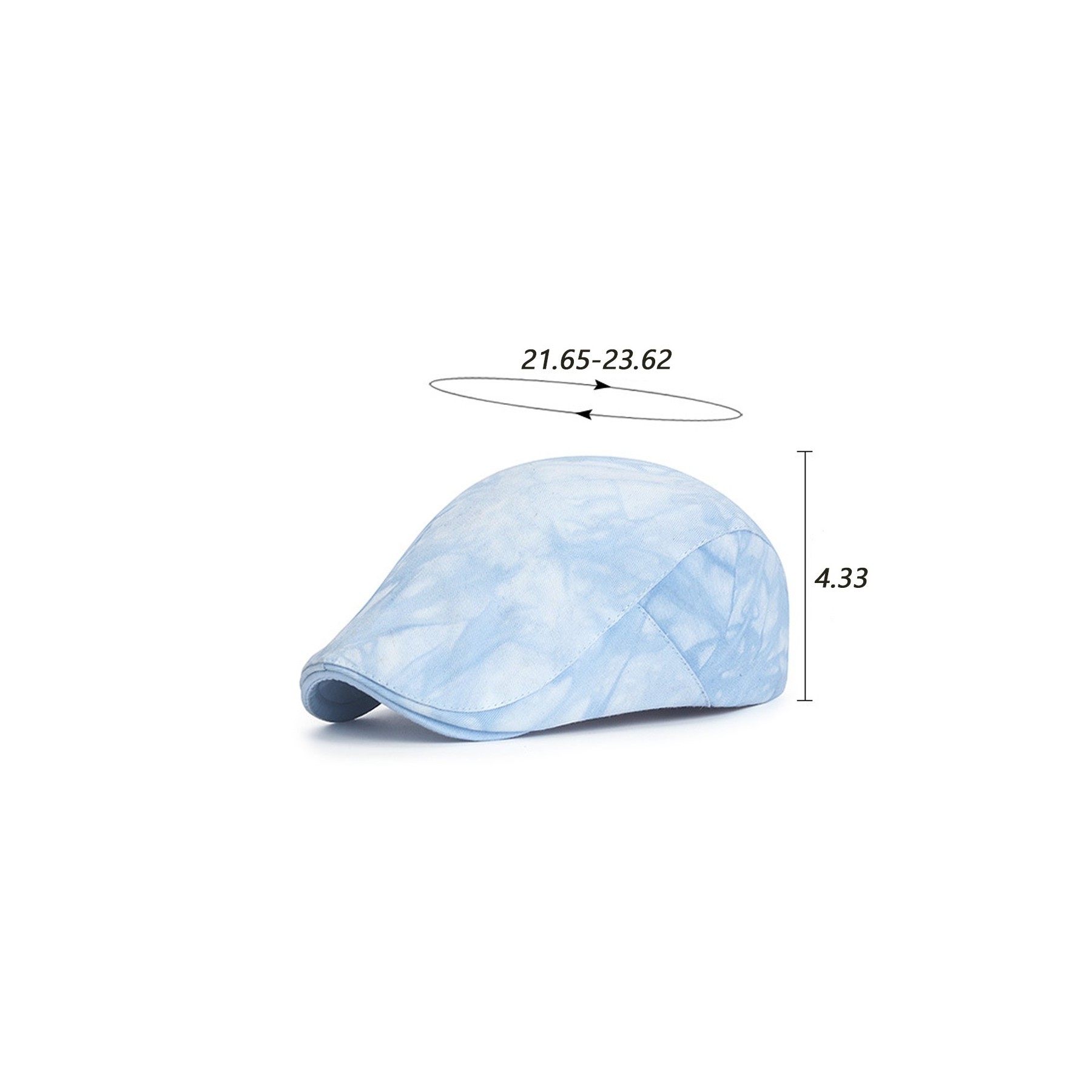 Tie Dye Vintage Artsy Beret 3