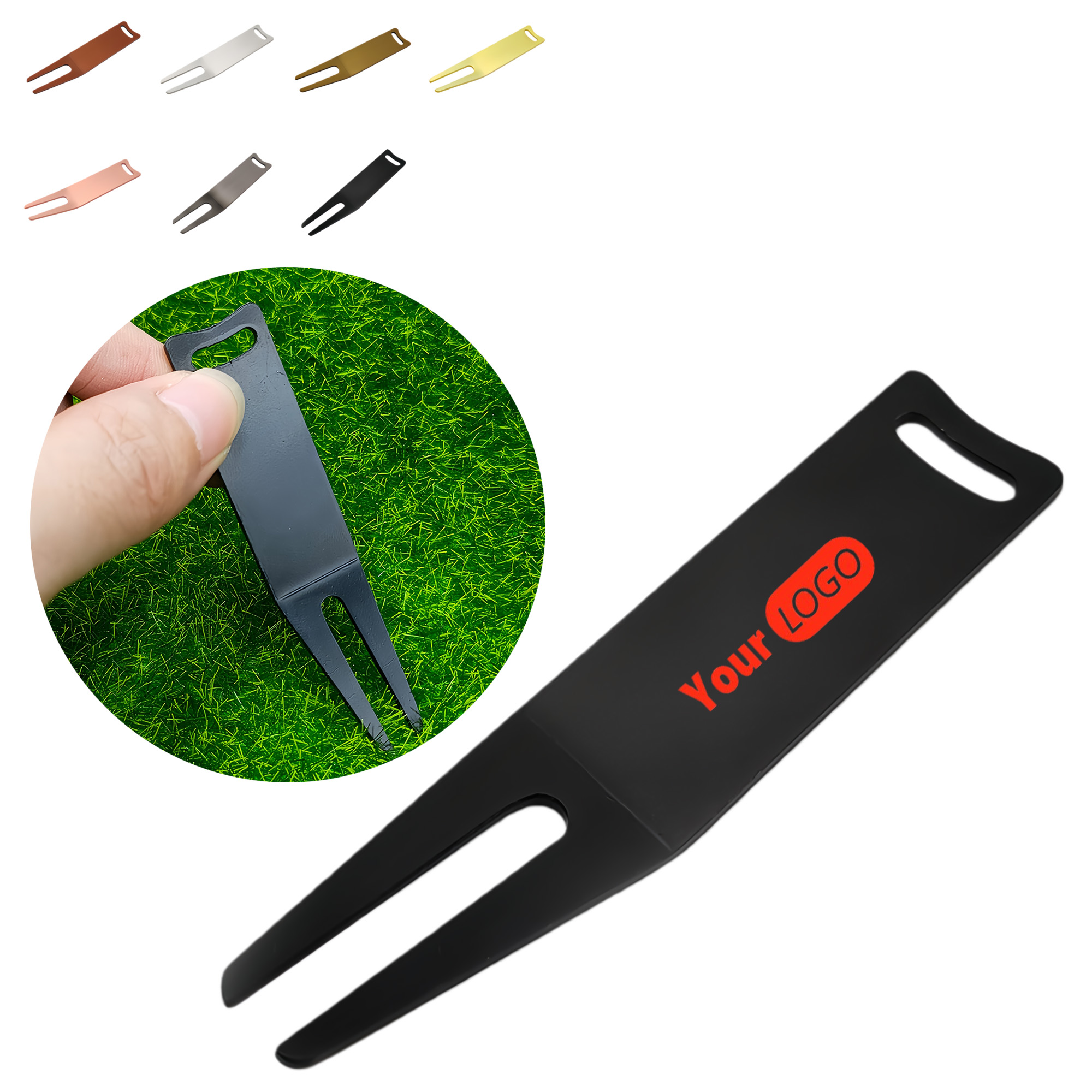 Iron Minimalist Golf Lawn Fork 3