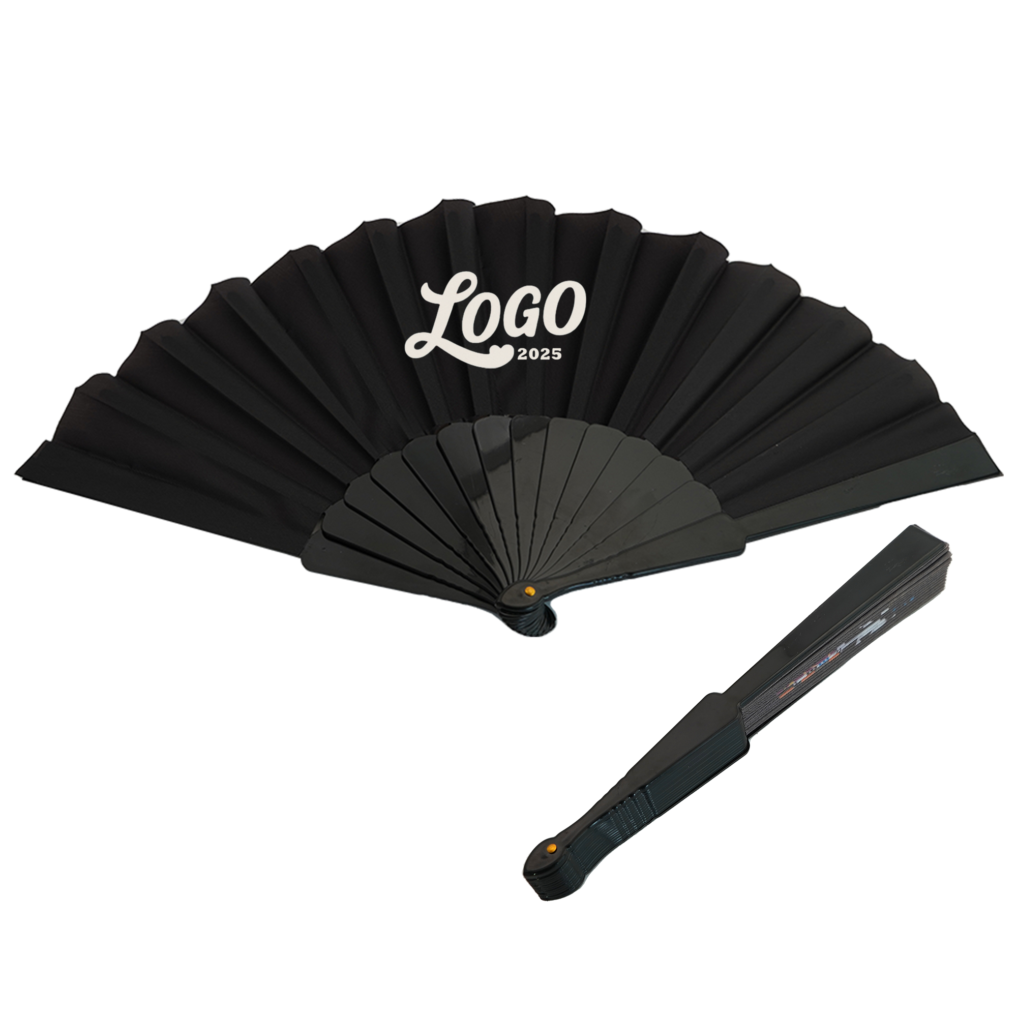 Lightweight Plastic Handheld Fan With Nylon Fabric 2