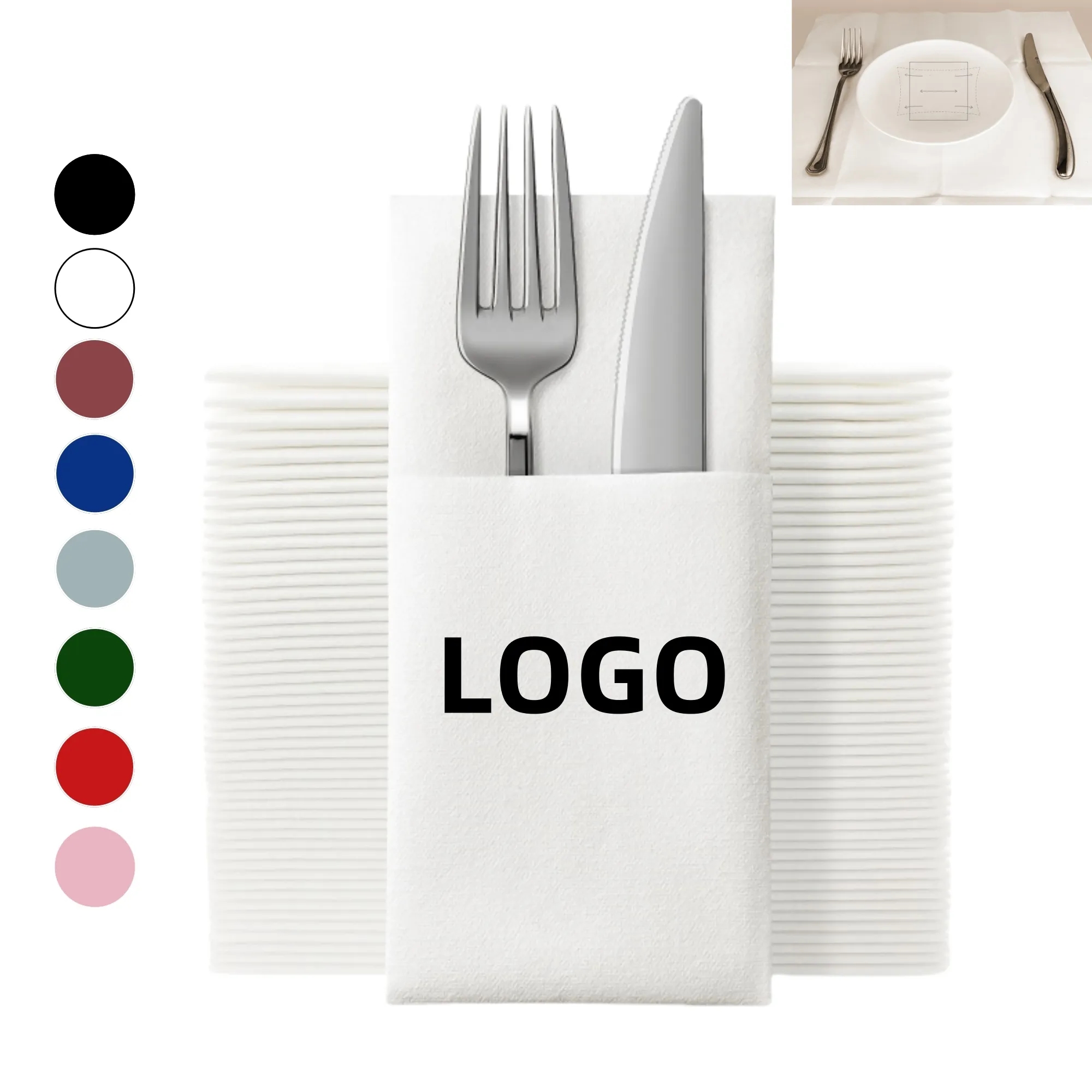 Disposable Utensil Tissue Pack 3