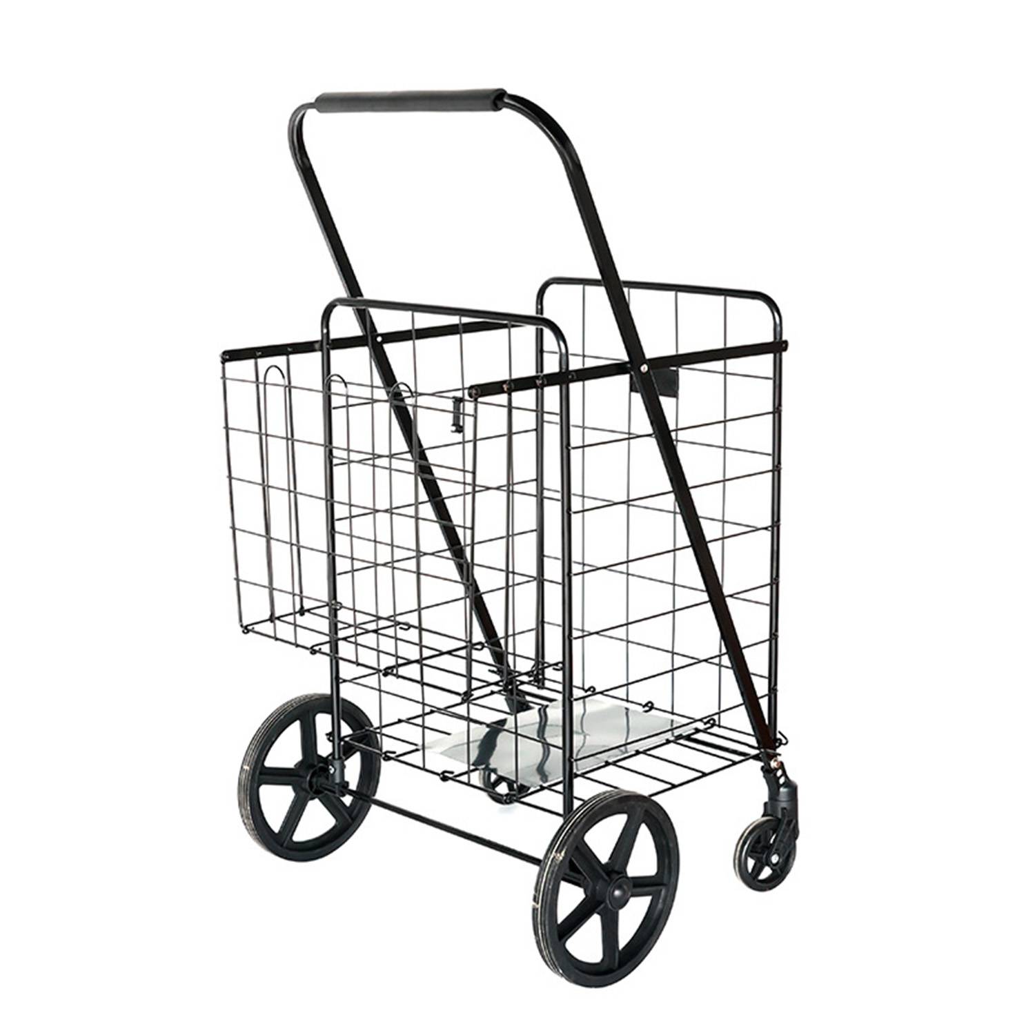 Foldable Wheeled Steel Shopping Hand Cart 2