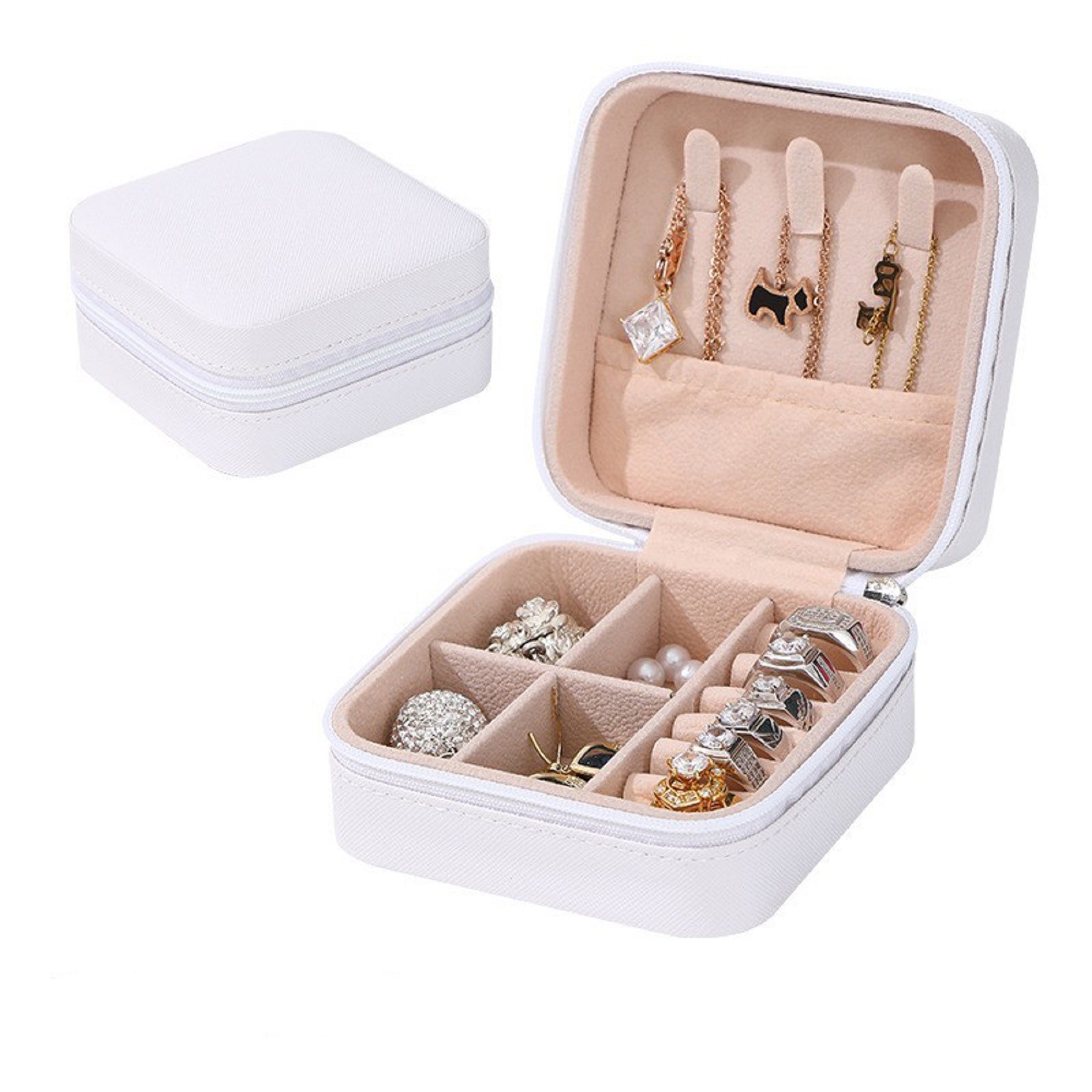 Pu Leather Travel Portable Jewelry Case 3