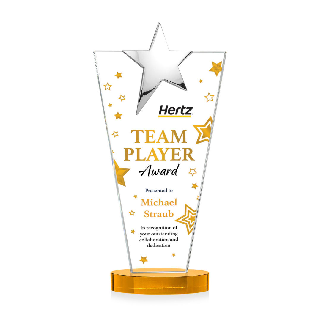 Mantella Chrome Star VividPrint™ Award - Amber 4