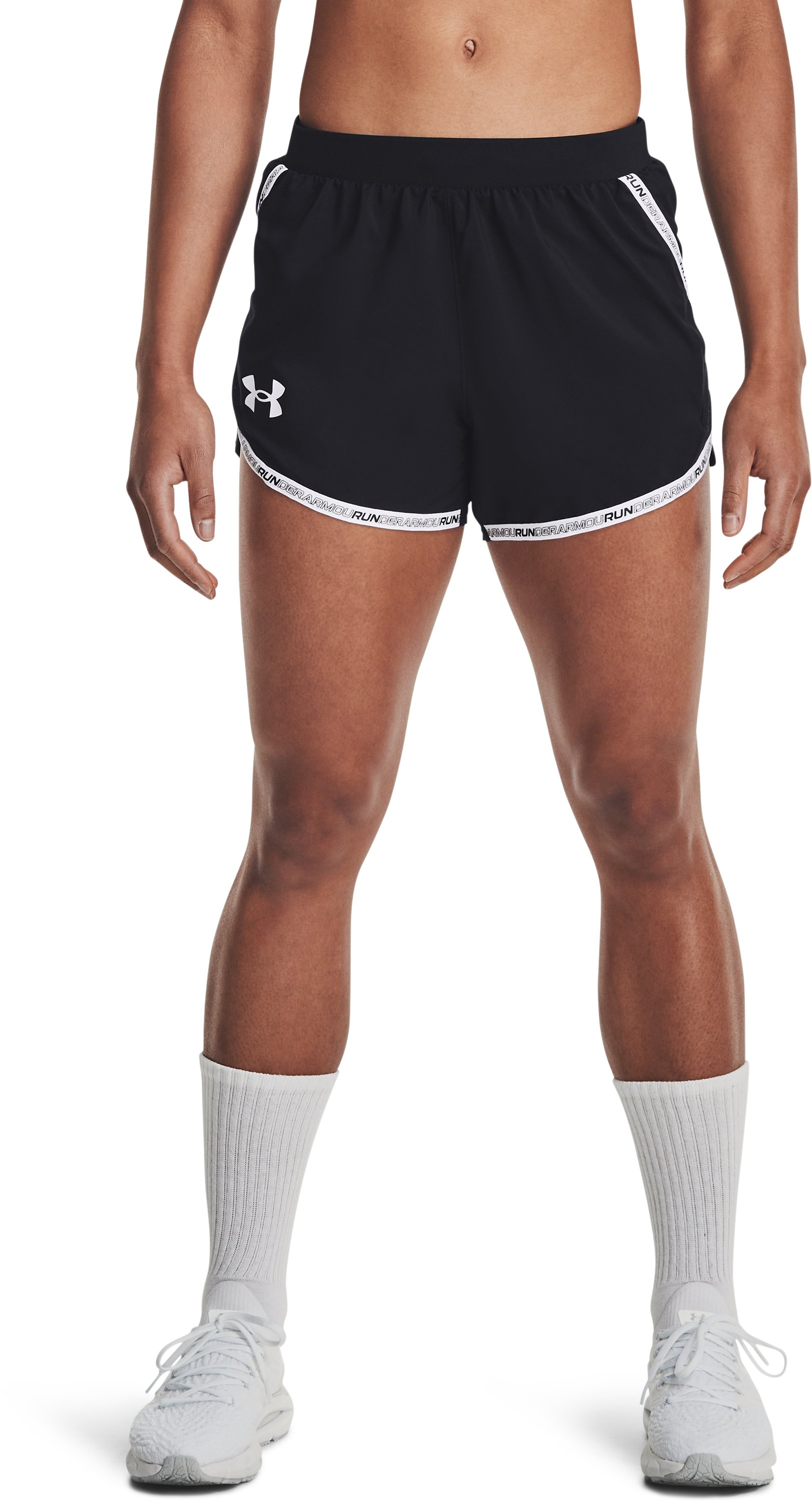Women's UA Fly-By 2.0 Brand Shorts  2