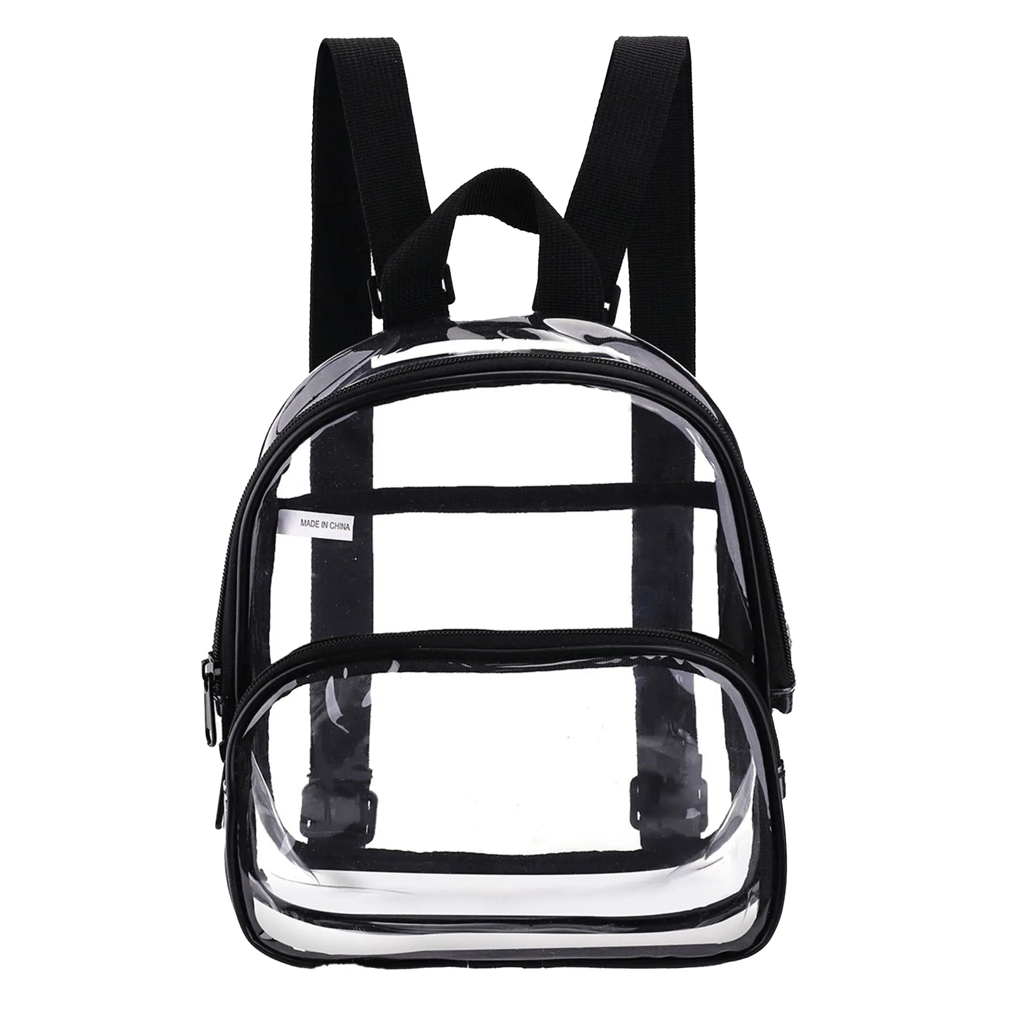 MOQ 30 Transparent Backpack 40 Wire PVC Commuter Leisure 5