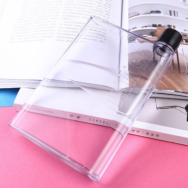A5 Notebook Flat Plastic Water Bottle 14 oz 6