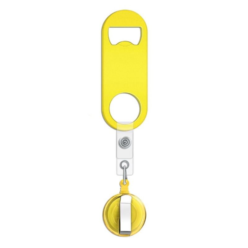 Retractable Badge Holder W/ Beer Bottle Opener & Clip 4