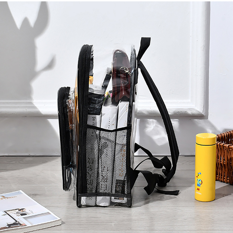 Clear PVC Backpack for Women Men 15