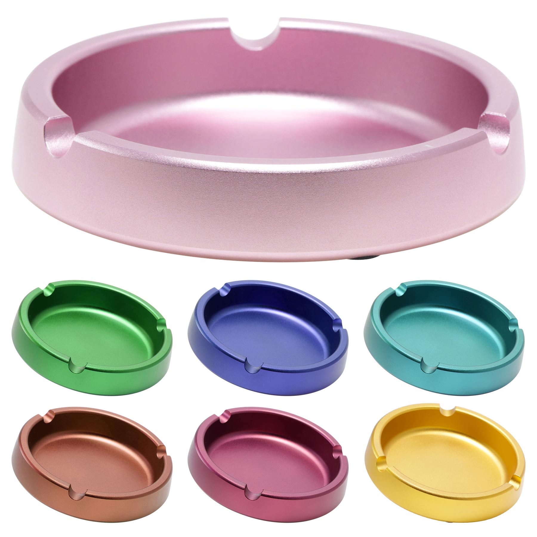 100 mm Aluminum Alloy Metal Ashtray 2