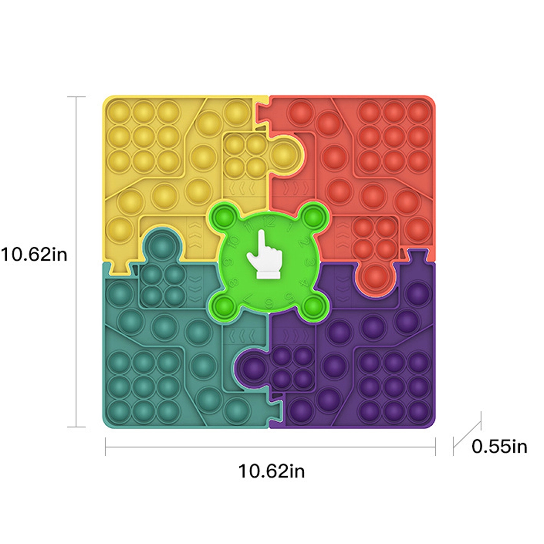 Jigsaw Puzzle Chessboard Sensory Fidget Toy Push Bubble Pop 3