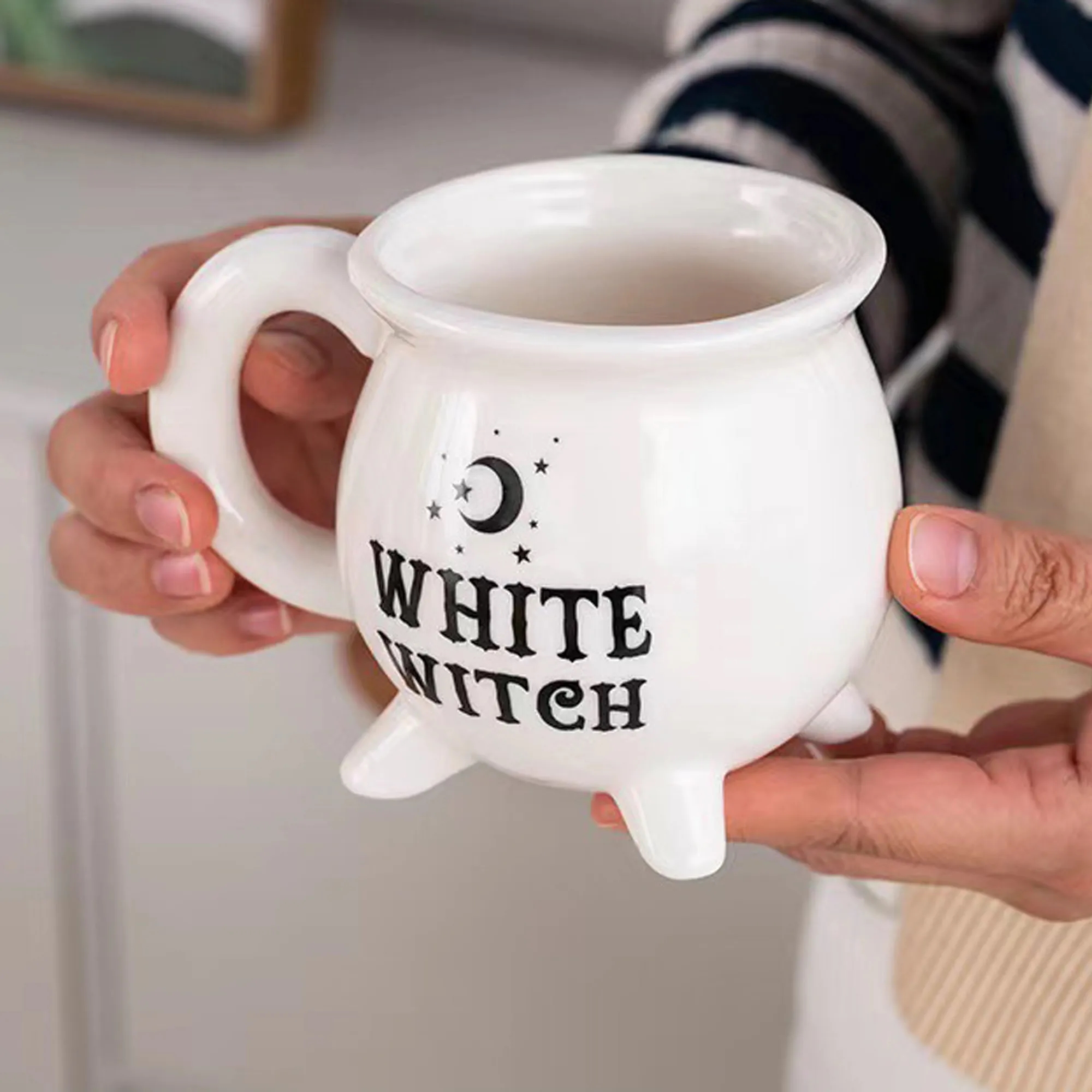 Witches Brew Cauldron Stoneware Mug 3