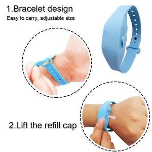 Adjustable Oval Shaped Sanitizer Wristband Dispenser 21