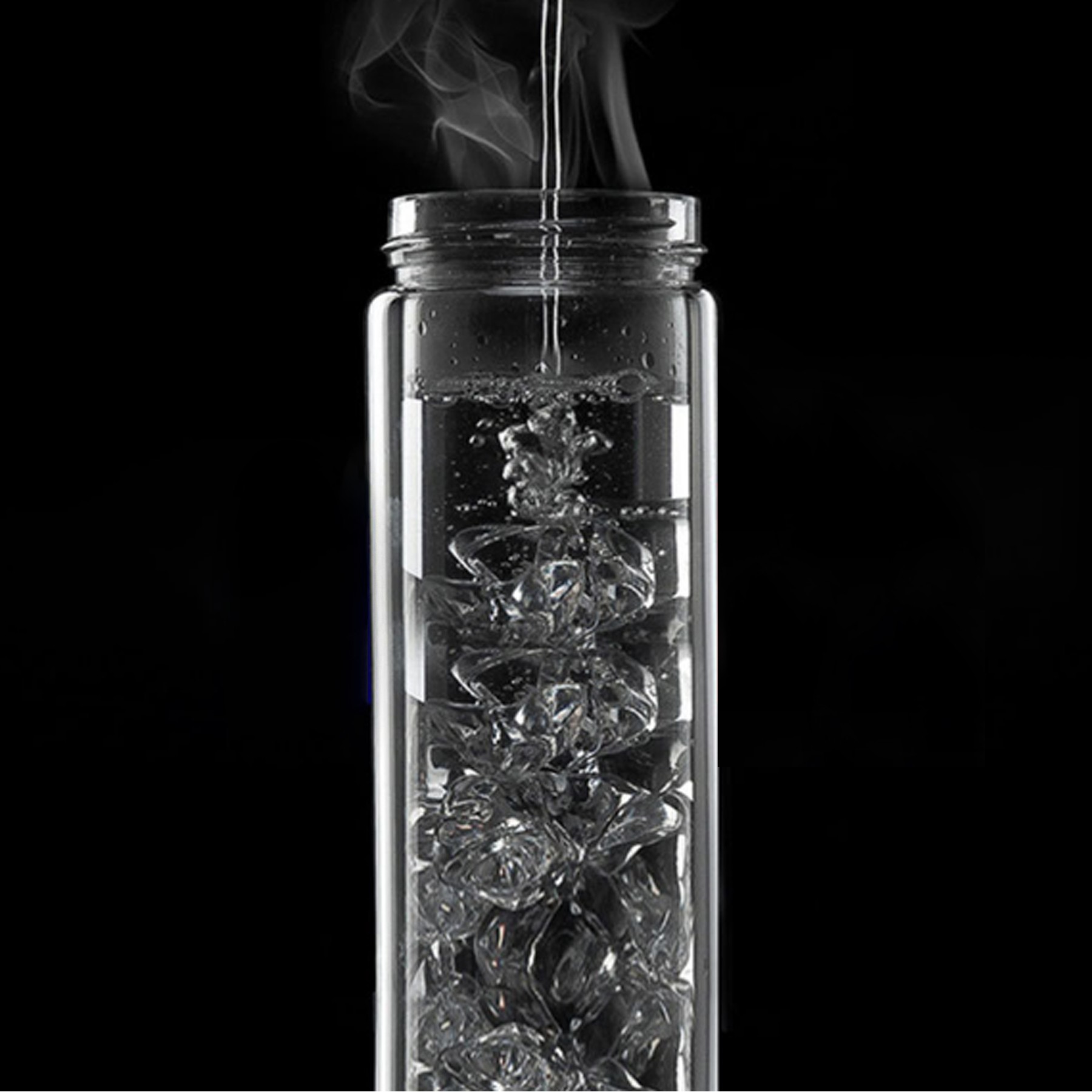 17 Oz Glass Double-Layer Tea Cup/ W Infuser 2
