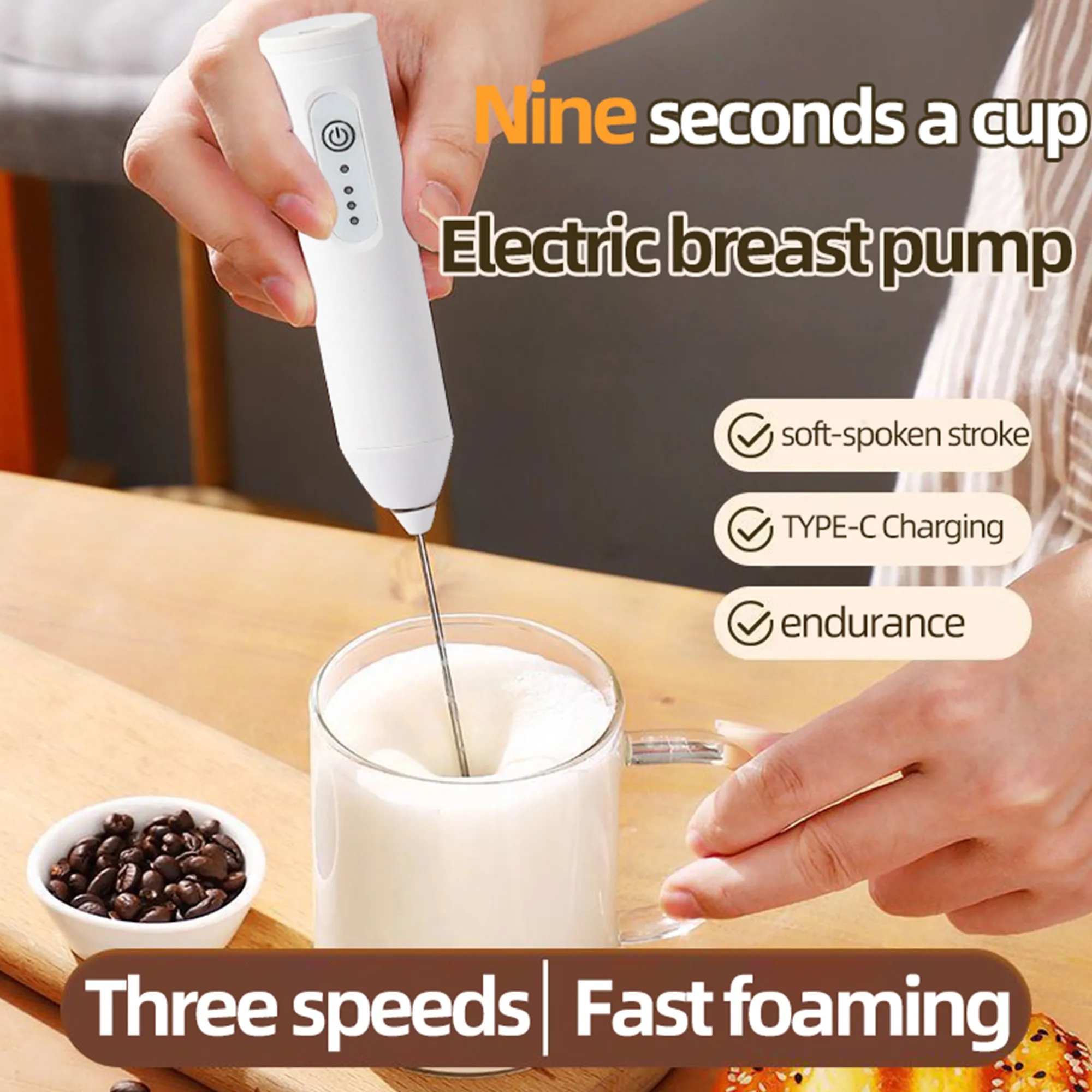 Premium Electric Handheld Milk Frother 5